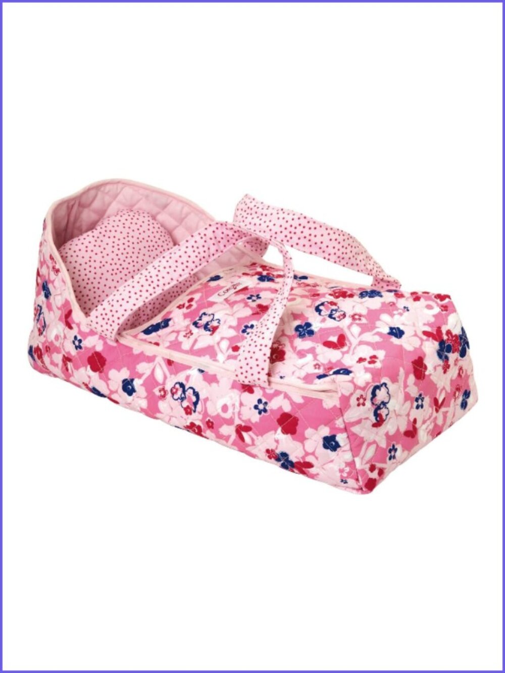 Corolle Floral Carry Doll Bed Fits For Dolls Up to 17" Accessory  New  in Box
